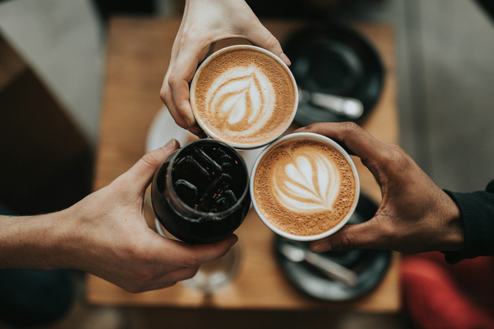 Freshly brewed coffee