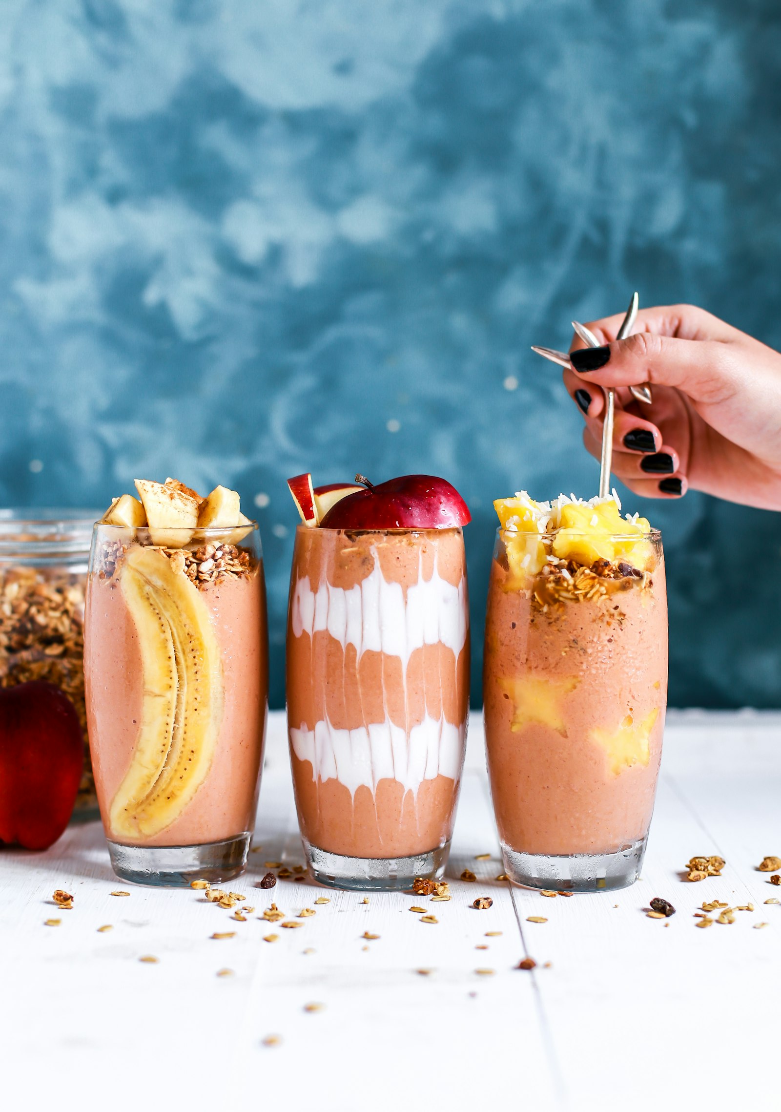 Fresh fruit smoothies